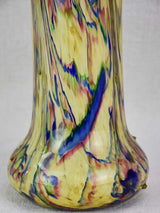 Antique blown glass vase - colorful