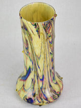 Twentieth-century multicolored blown glass vase