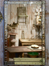 Large antique rectangular Venetian mirror