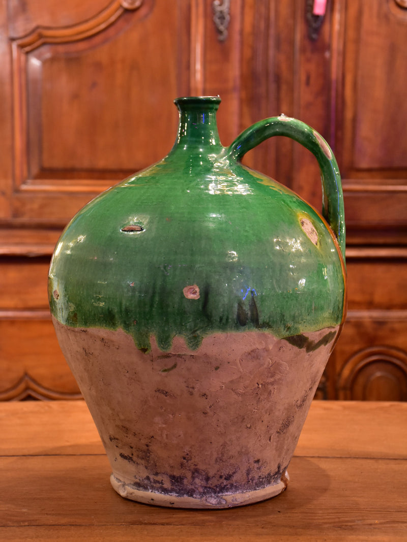 19th century Castelnaudary oil jug