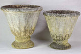 RESERVED JB Two early twentieth century French garden planters - tulip shaped
