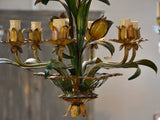 Vintage French lustre with flowers