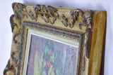 Antique French painting of a bouquet by Ludwig Klimek (1912-1992) 24” x 27 ¼''