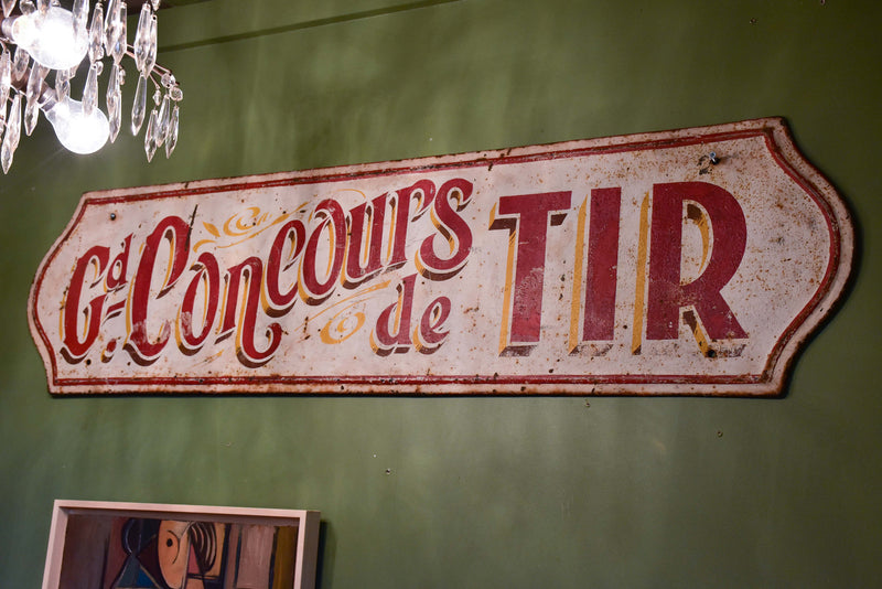 Vintage French sign from a theme park