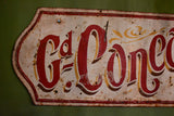 Vintage French sign from a theme park