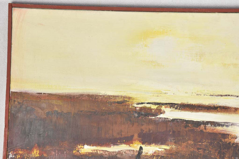 Landscape painting of La Camargue. Michel Trinquier (1931 ) 35¾