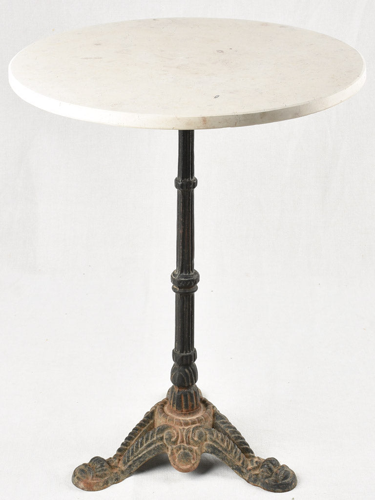 Round bistro table with stone top 22"