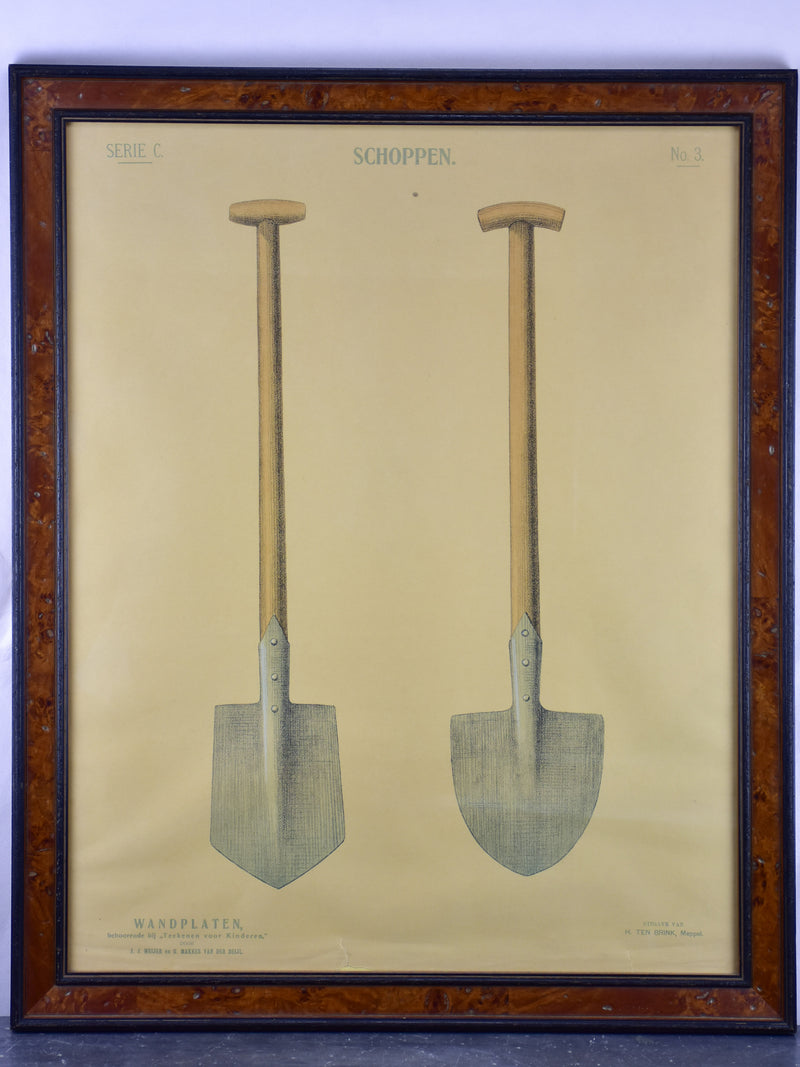 Four antique advertising posters
