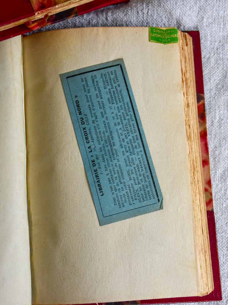Four antique French leather bound books