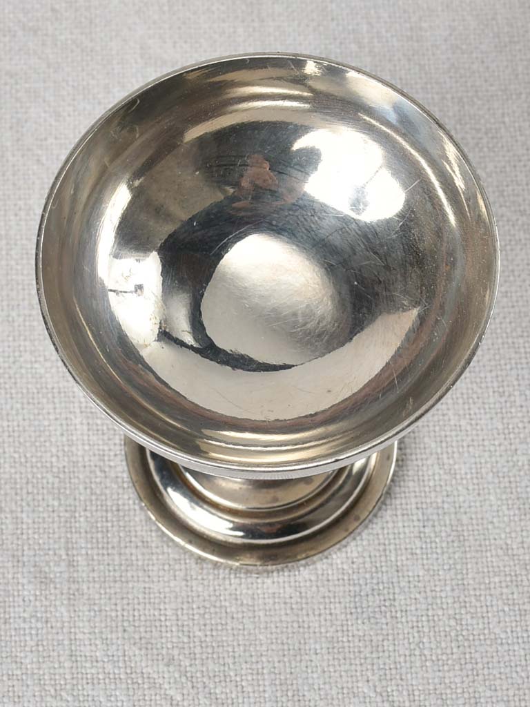 Set of 10 silver plated champagne coups