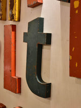Collection of 5 French vintage letters - vintage signs