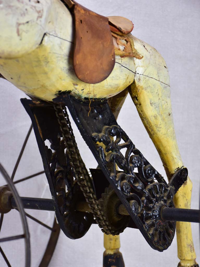 Nineteenth-century French toy horse tricycle