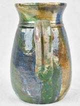 Blue, Yellow, Green Glazed Pitcher