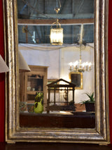 Mirror, Louis Philippe, silver frame, narrow