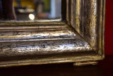 Mirror, Louis Philippe, silver frame, narrow