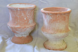 Pair of vintage terracotta flower pots 10¼"