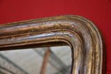 Mirror, Louis Philippe, silver frame, narrow