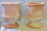 Pair of vintage terracotta flower pots 10¼"