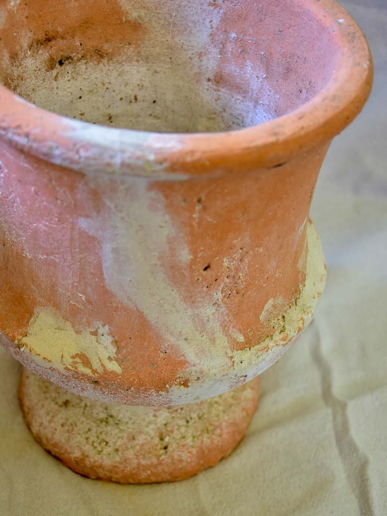 Pair of vintage terracotta flower pots 10¼"