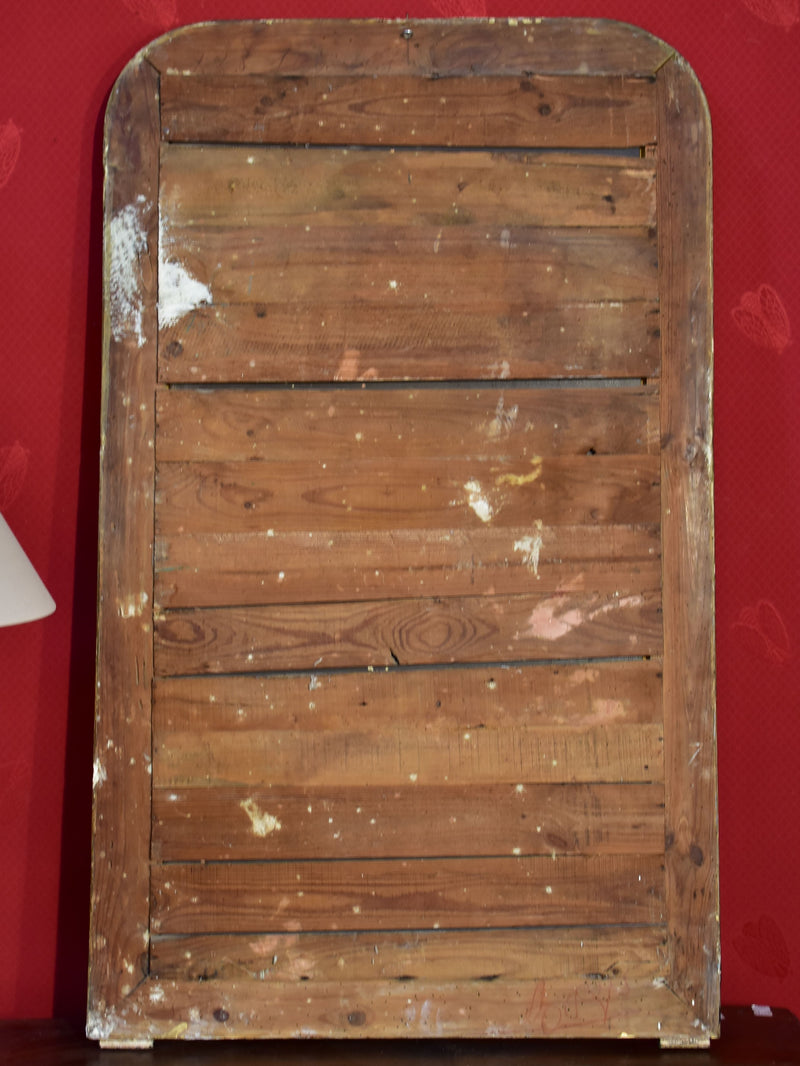 Mirror, Louis Philippe, silver frame, narrow
