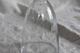 Mid century carafe with engraving and twisted stopper