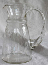 Mid century water pitcher - demi crystal