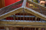 Antique French birdcage with pitched roof