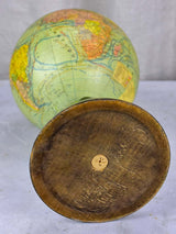 Antique French Napoleon III world globe - small