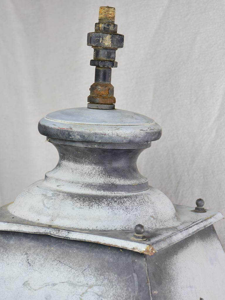 Very large vintage French lantern with black patina 39¾"