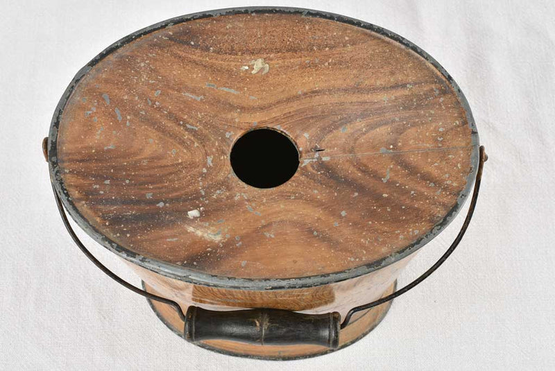 1930s Antique Spittoon with Painted Finish