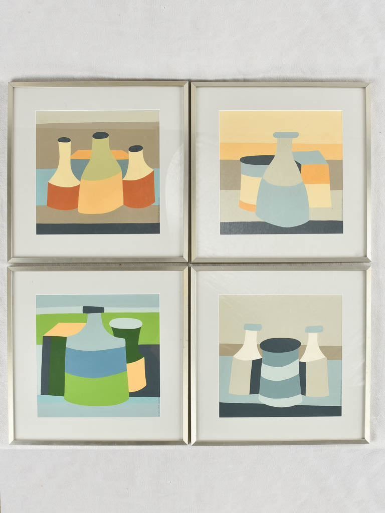 Set of four abstract still life paintings - Richard Saint Germain 2006 - 14¼"