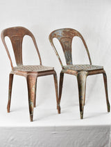 Vintage metal Tolix-inspired seating option