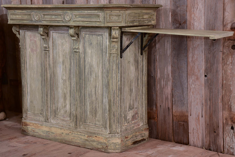 Antique French shop counter