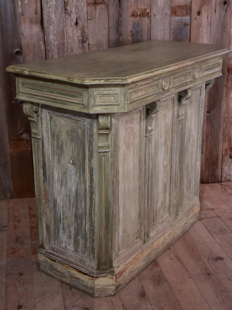 Antique French shop counter