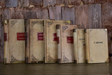 Collection of five antique parchment record books