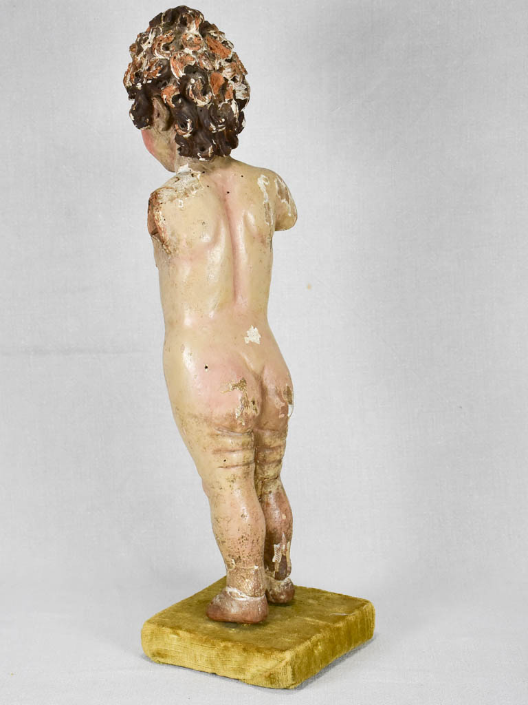 18th-century Italian putto sculpture 21¾"