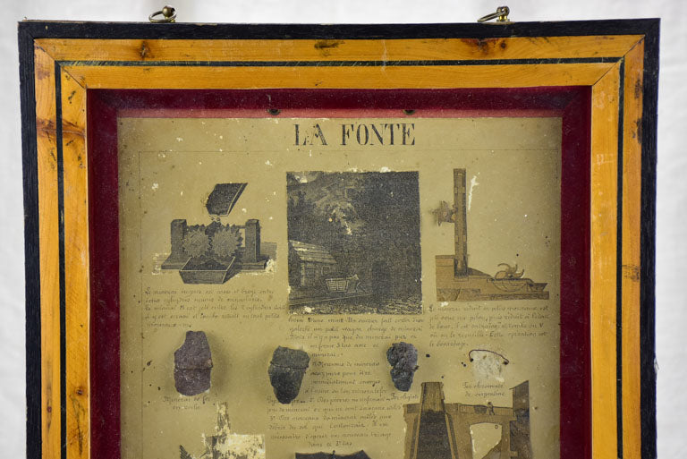 Antique depiction of cast iron creation