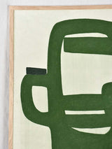 Large still life - green slatted armchair - Caroline Beauzon 56¼" x 31"