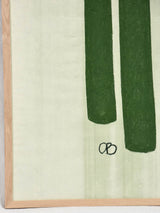 Large still life - green slatted armchair - Caroline Beauzon 56¼" x 31"
