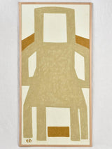 Large still life - yellow ocher armchair - Caroline Beauzon 56¼" x 28¼"