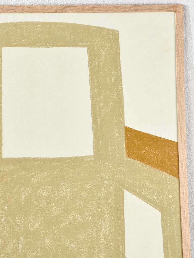 Large still life - yellow ocher armchair - Caroline Beauzon 56¼" x 28¼"