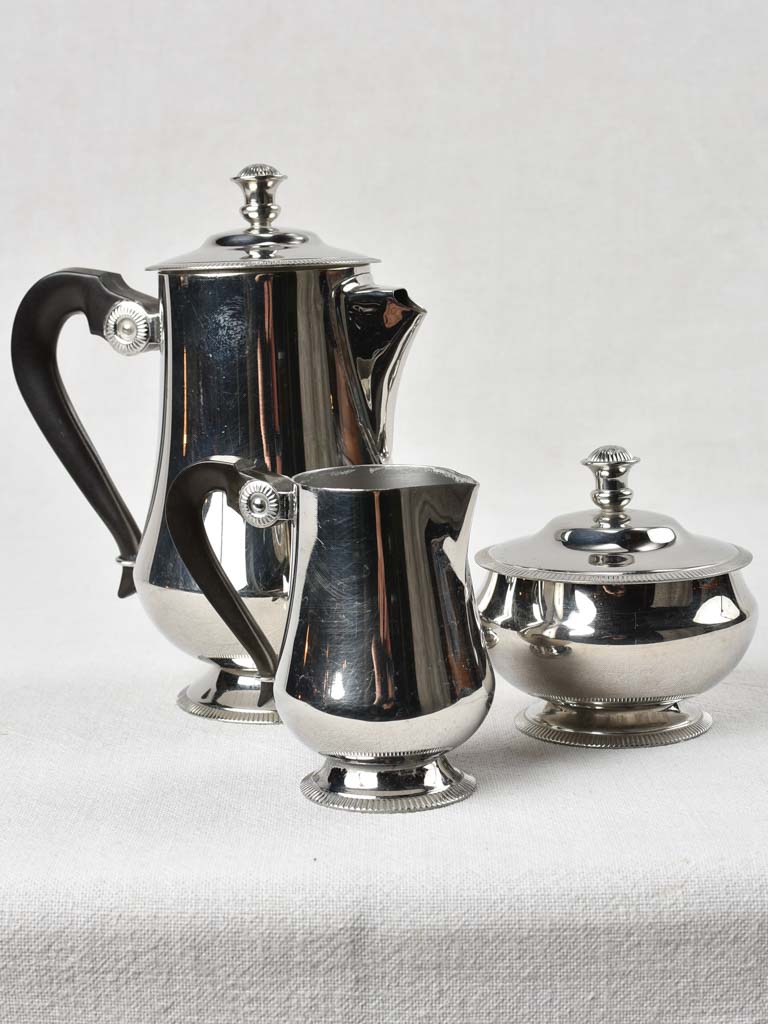 Vintage stainless steel French coffee service