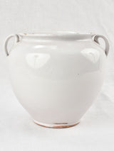 Large antique French preserving pot - gray hue 8¾"