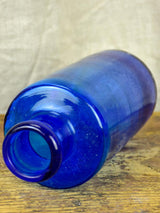 Antique blue French apothecary glass jar