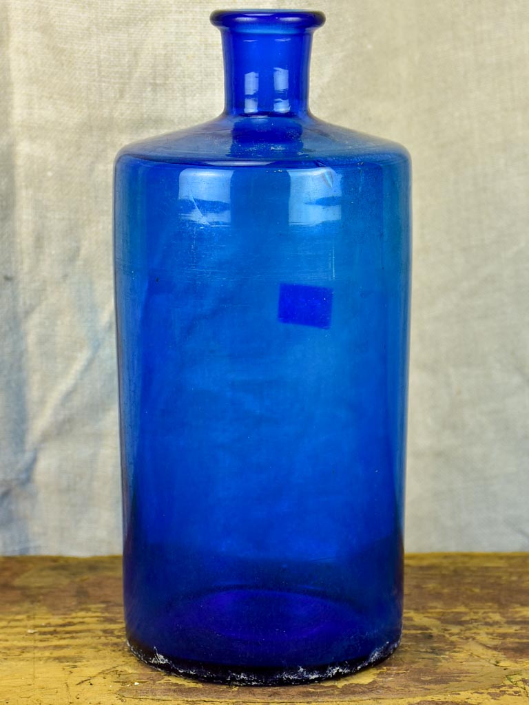 Napoleon III apothecary glass jar - blue