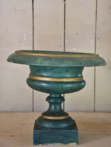 Medici urns, green zinc, 19th-century  (two)