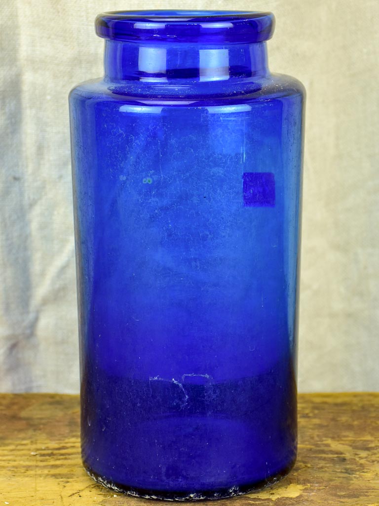 Large blue apothecary jar - Napoleon III