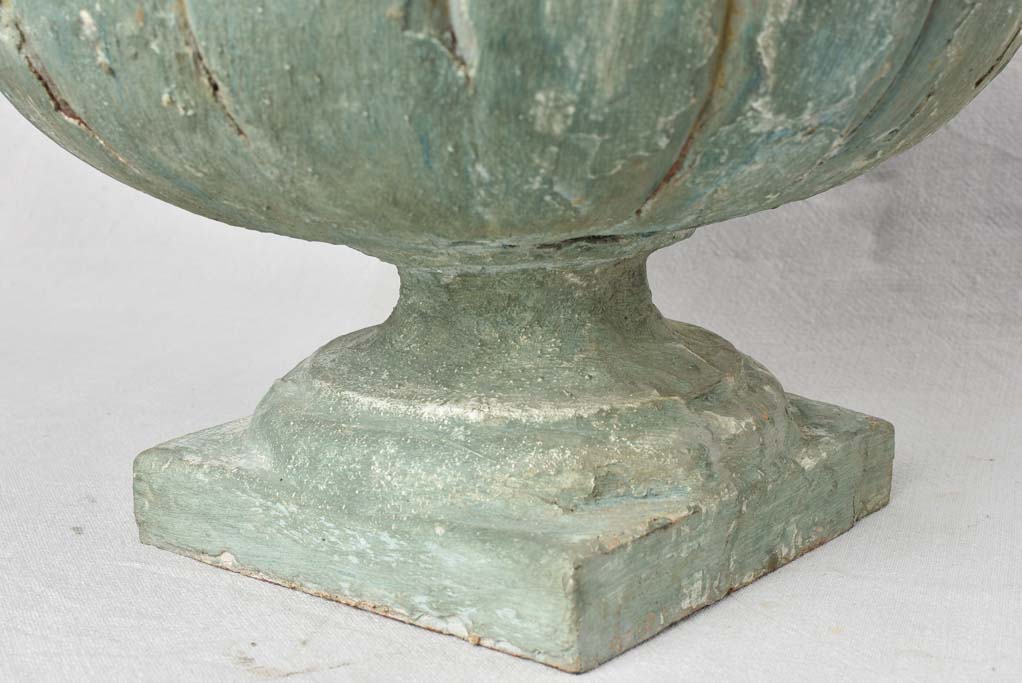 Collection of 3 cast iron garden planters 15"