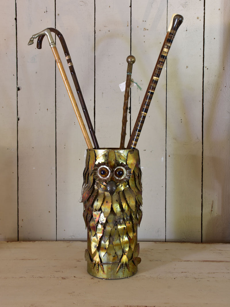 Mid century owl umbrella stand