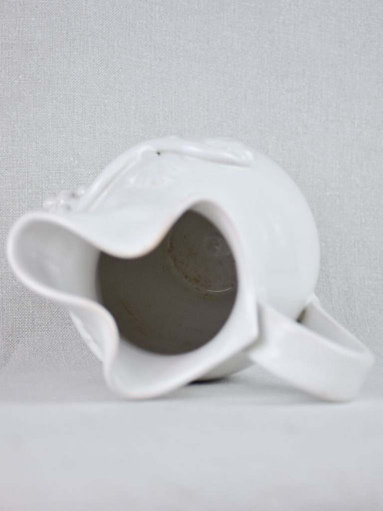 Signature Tessier ceramic grape pitcher